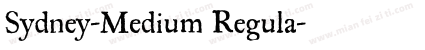 Sydney-Medium Regula字体转换